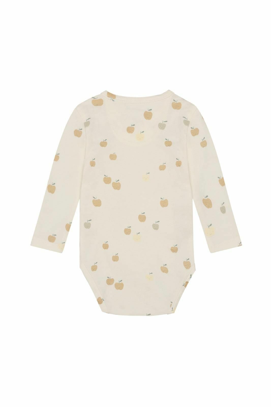 Long-Sleeve Bodysuit | Apple Print | Noppies