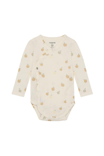 Long-Sleeve Bodysuit | Apple Print | Noppies