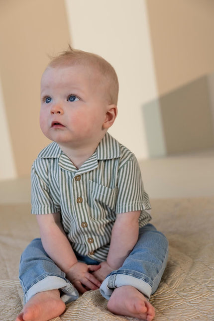 Shirt | Green Stripe | Noppies