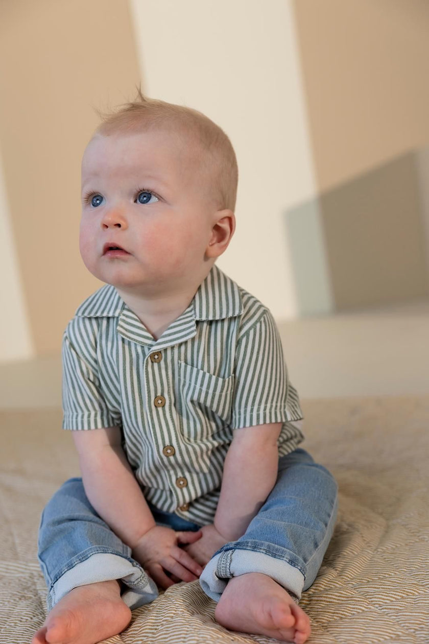 Shirt | Green Stripe | Noppies