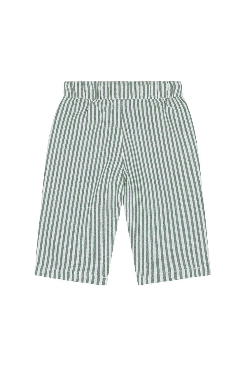 Relaxed Fit Trouser | Green Stripe | Noppies
