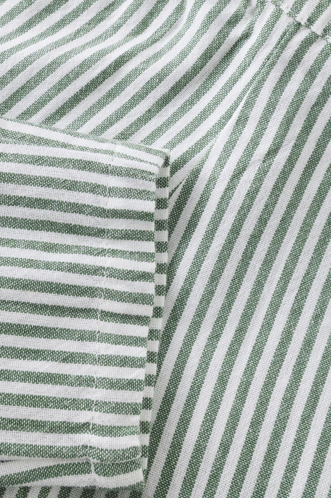 Relaxed Fit Trouser | Green Stripe | Noppies