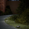 Solar Ground Lights with Ground Spike, 12 Pieces, Warm White