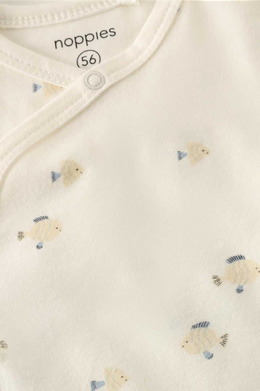 Short-Sleeve Bodysuit | Fish Print | Noppies