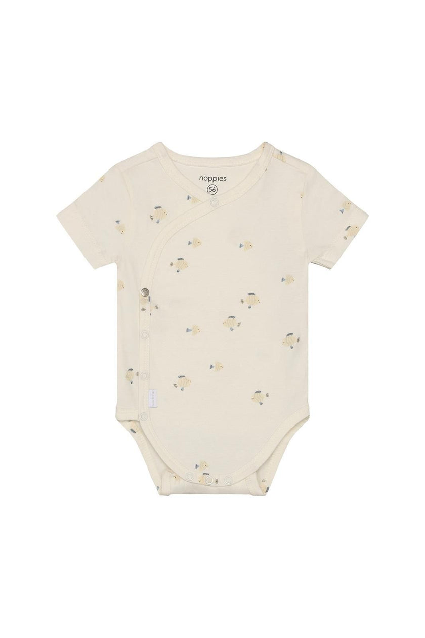 Short-Sleeve Bodysuit | Fish Print | Noppies