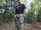 Skyclad Camo Wide-leg joggers