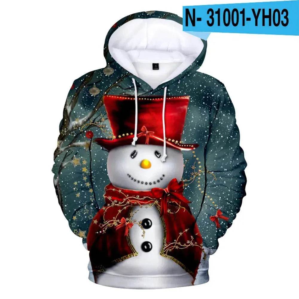New Funny Christmas Printed Hoodie sweatshirt