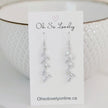 Crystal vine earrings