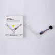 V12mini Hookah Set Spiral Pipe Atomizer Pipe Glass Twisty Blunt Smoker