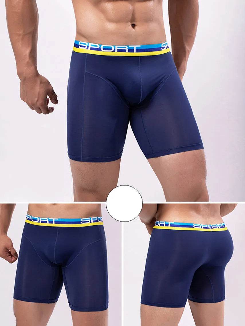 Men’s Compression Boxer Briefs – Breathable Athletic Performance Underwear with Support Pouch
