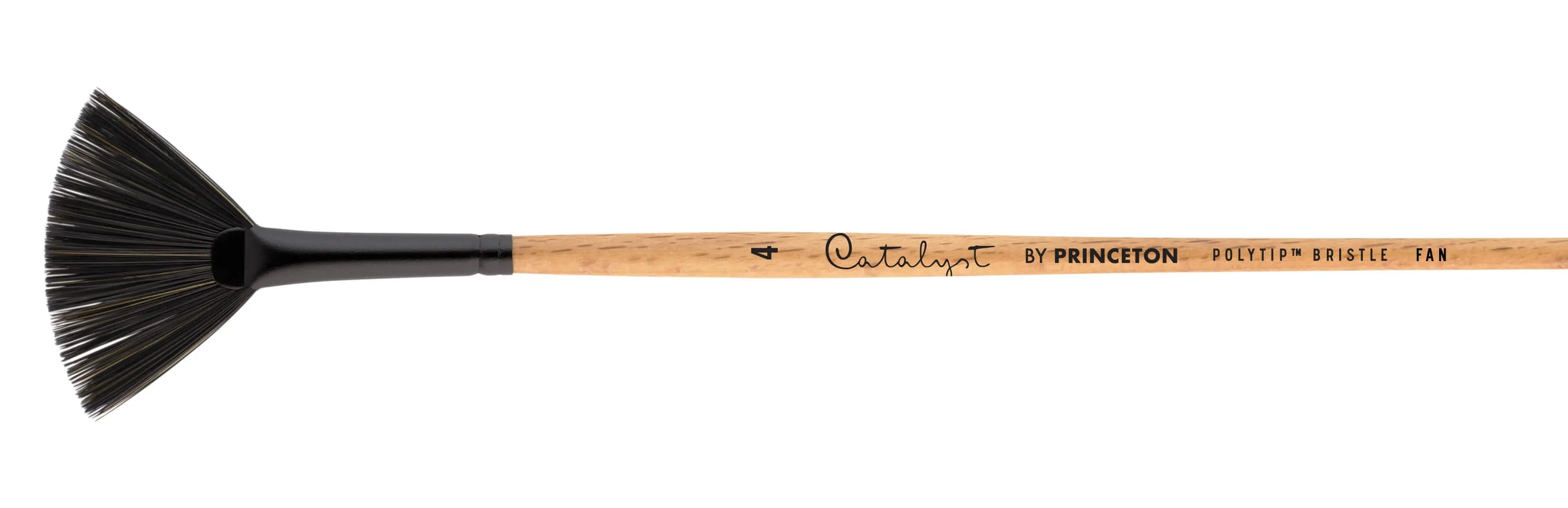 Princeton - Catalyst Polytip Best Flagged Synthetic Bristle - Short Handle - Fan
