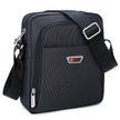 Men's Oxford Cloth Messenger Bag – Shoulder & Crossbody, Black & Brown