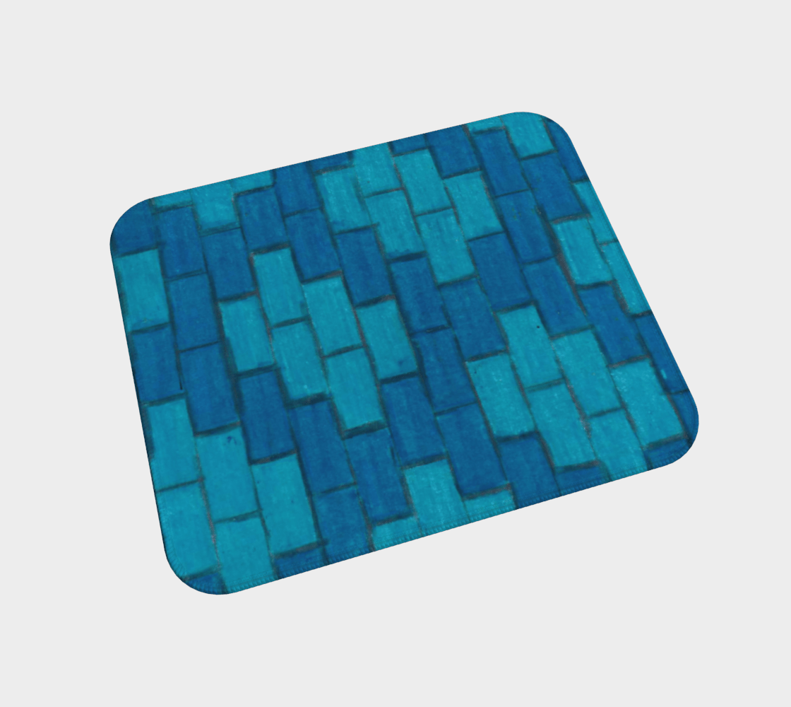 Desk Mat | Blue Bricks