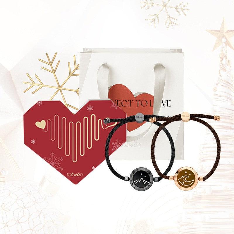 Couple Intelligent Sensing Bracelet One Pair