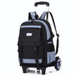 Kids Large Capacity Trolley School Backpack with Wheels – Primary School Pull Rod Bag