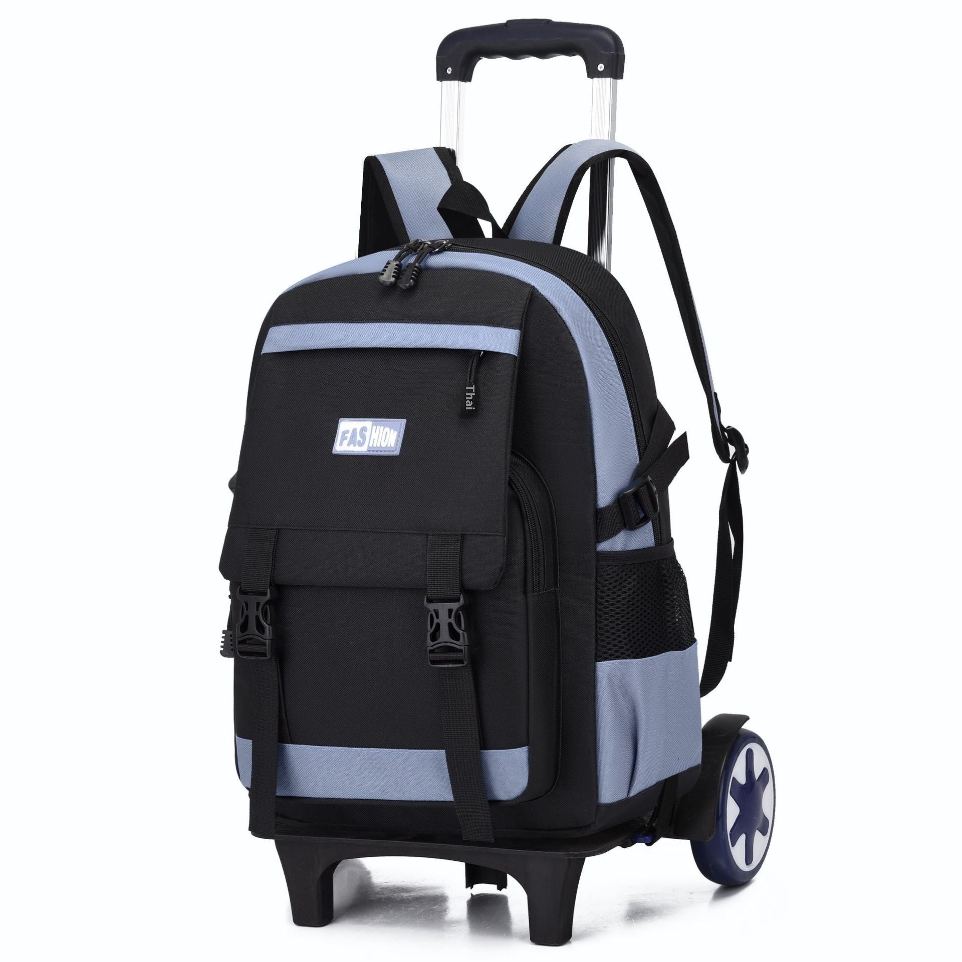 Kids Large Capacity Trolley School Backpack with Wheels – Primary School Pull Rod Bag