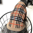 Dog Knit Sweater | Brrbrry Plaid Dog Sweater
