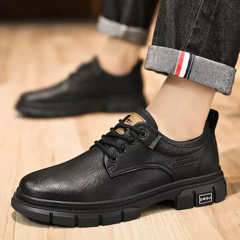 Men's Business Casual Lace-Up Leather Shoes – Spring Autumn | Canada & USA