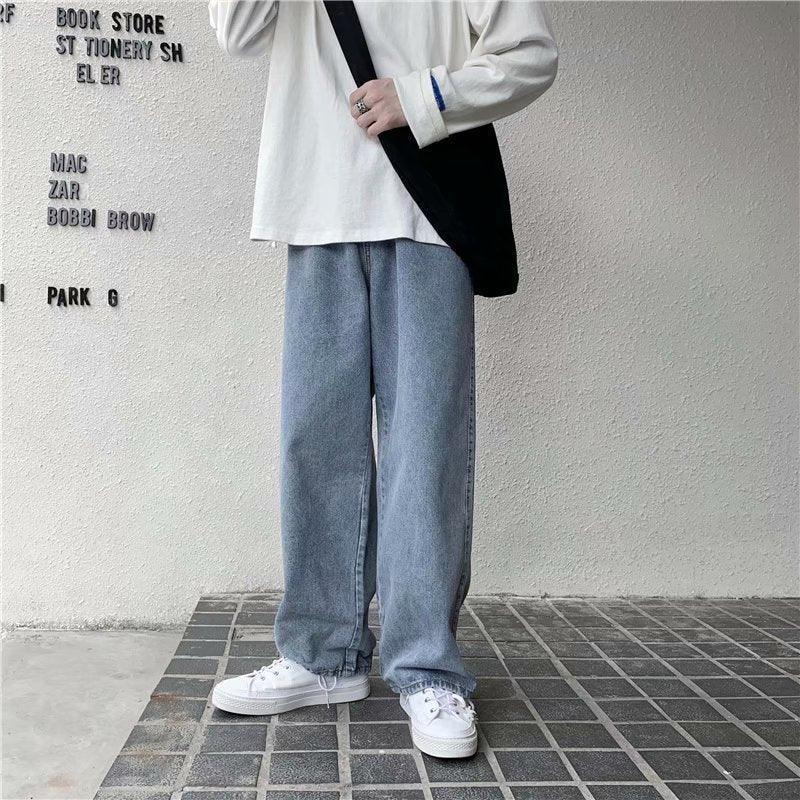 Straight Loose Autumn All-matching Draping Mop Pants