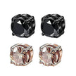 Unisex Zircon Magnetic Ear Clip – No Piercing Rhinestone Stud Earring in 6mm & 8mm