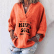 Casual Summer Cotton blend pocket women blouse  top