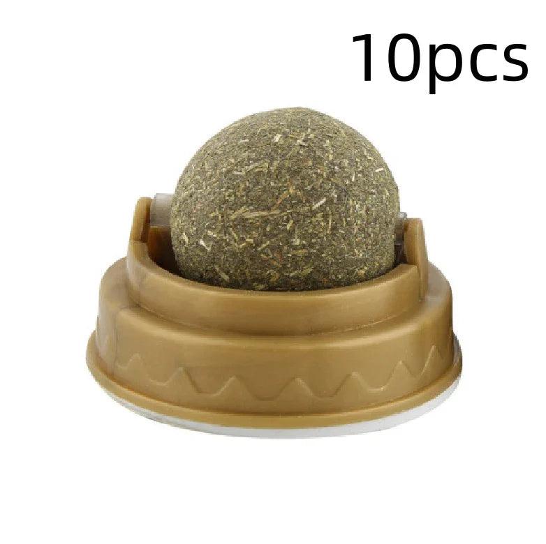 Catnip Balls for Cats – Rotary Molar Teeth Cleaning Cat Treat