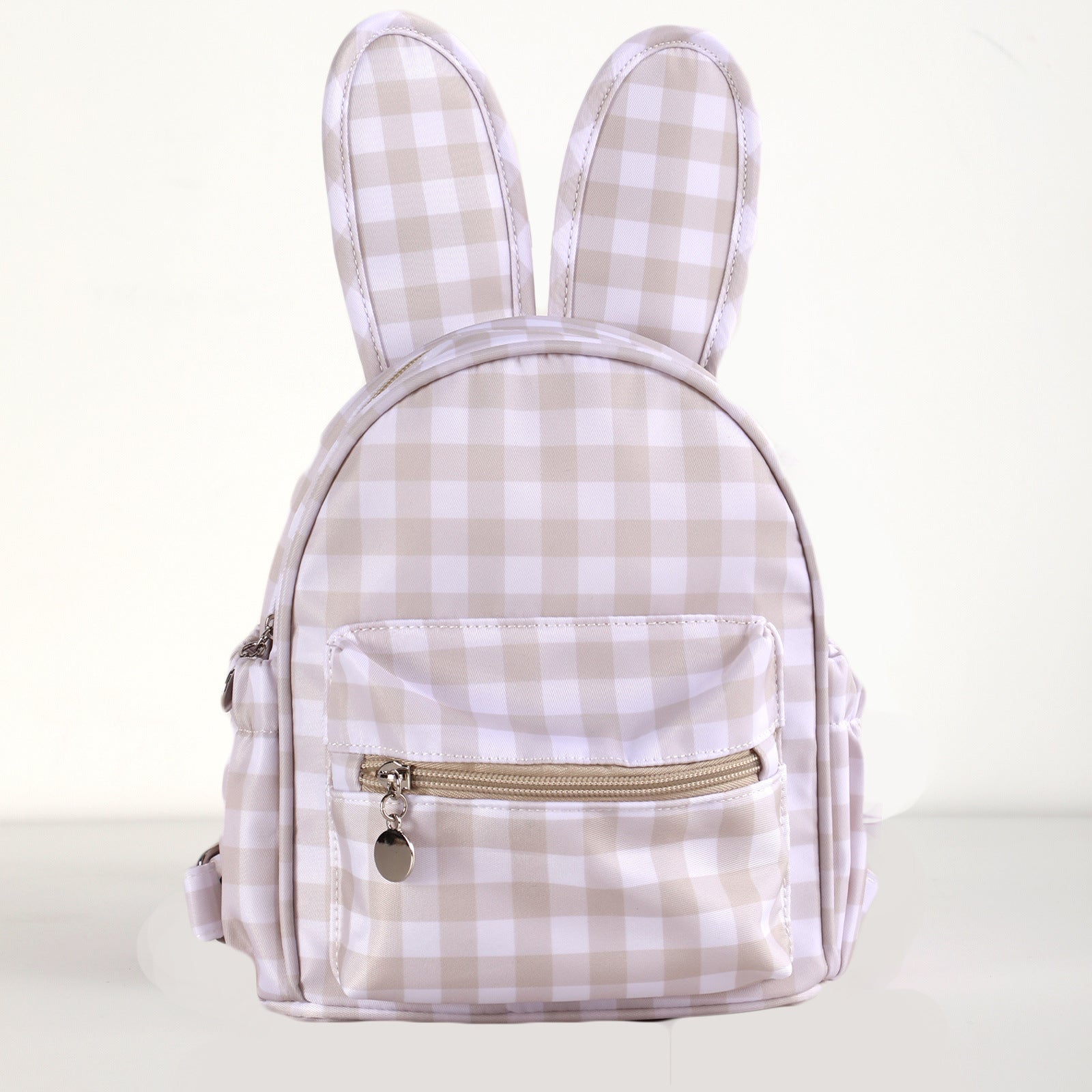 Gingham Bunny Ear Mini Backpack – Cute Plaid Bag for Girls (4 Colours)