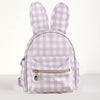 Gingham Bunny Ear Mini Backpack – Cute Plaid Bag for Girls (4 Colours)