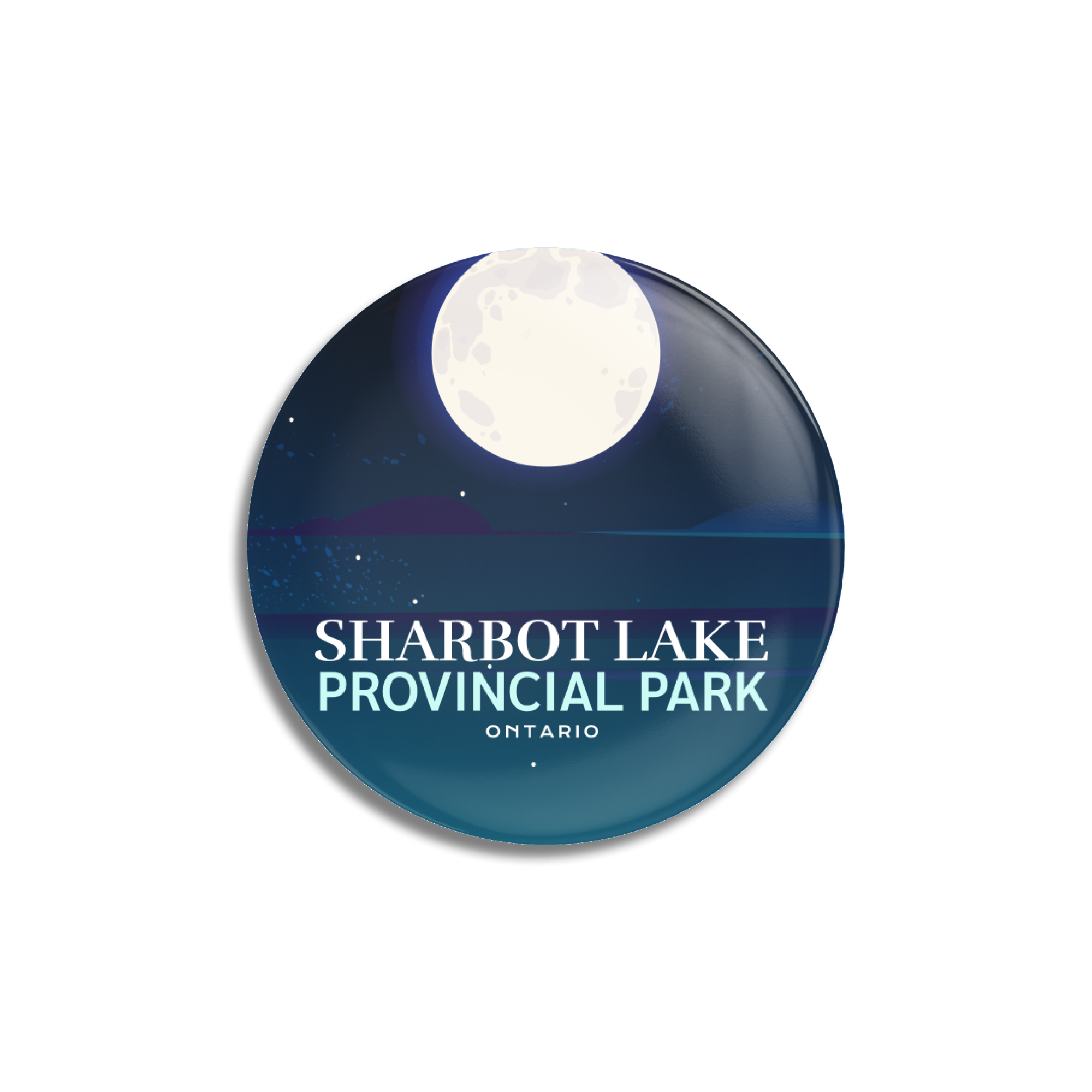 Sharbot Lake Provincial Park of Ontario Pinback Button, Canada Parks