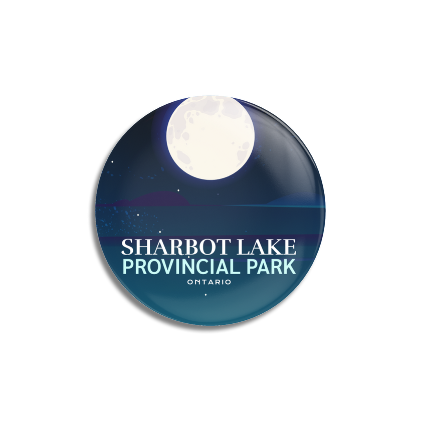 Sharbot Lake Provincial Park of Ontario Pinback Button, Canada Parks