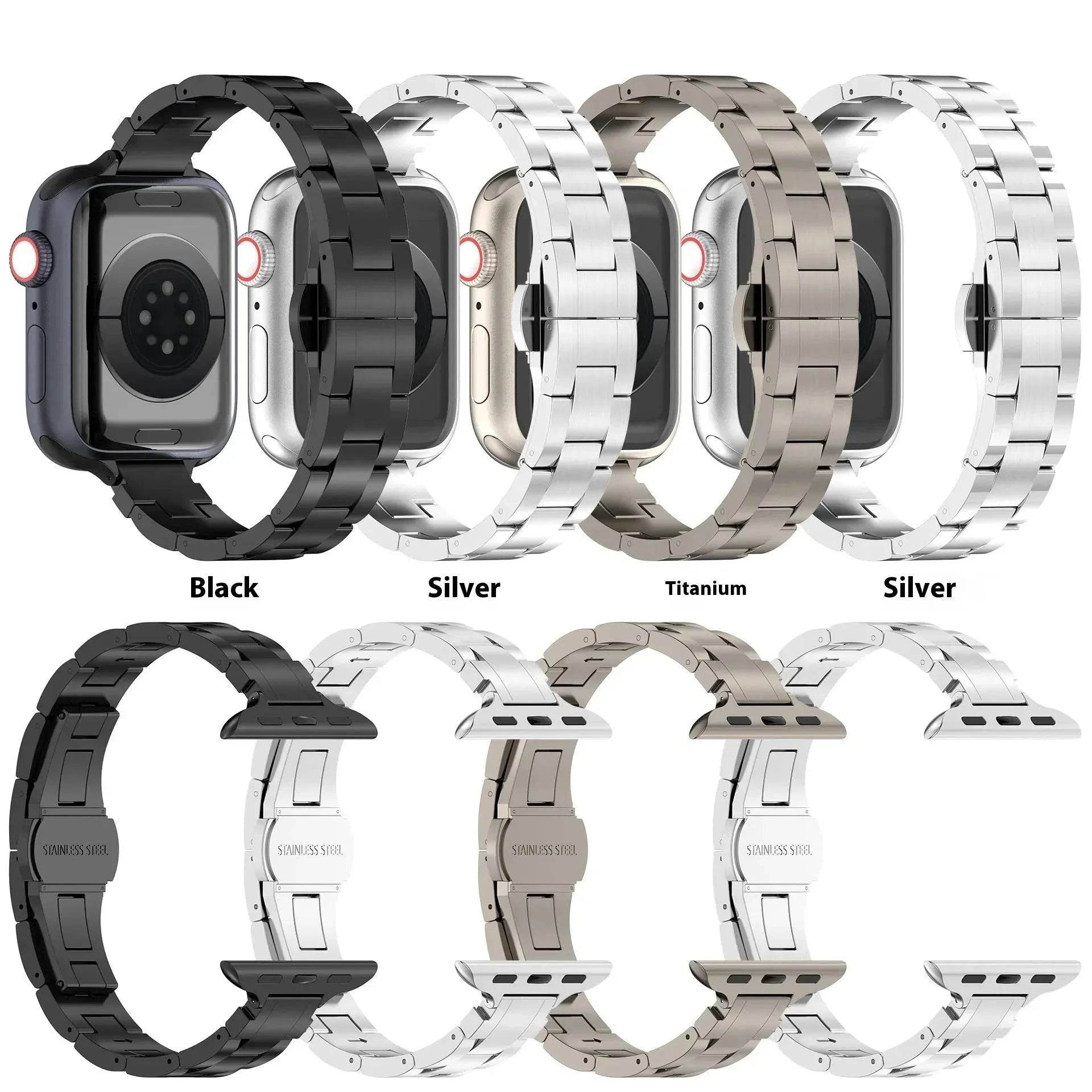 Replaceable Metal Watch Strap Suitable for Apple Smartwatch