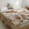Waffle Cotton Yarn Air Conditioner Summer Cooling Duvet Solid Color Dormitory Comforter