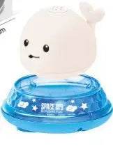 Baby Cute LED Light spray water whale bath toy