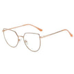 Women's Plate Anti-Blue Light Glasses – Fashion Metal Large Frame