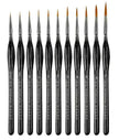 Gouache Oil Painting Watercolor Hand-painted Crochet Pen Paint Brush Miniature and Micro Detail Paint Brush, Triangular Grip Handles Art Brushes For  Acrylic Painting