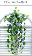 Simulation Plant Morning Glory Ratten For Wall Hanging Decoration Garlands
