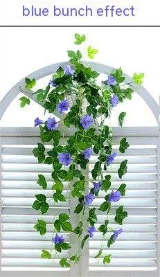 Simulation Plant Morning Glory Ratten For Wall Hanging Decoration Garlands