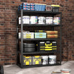 Tier Metal Shelves For Storage Garage Shelving 2000LBS Heavy Duty Storage Shelves Adjustable Garage Shelf Industrial Shelving Unit Storage Utility Rack,Black