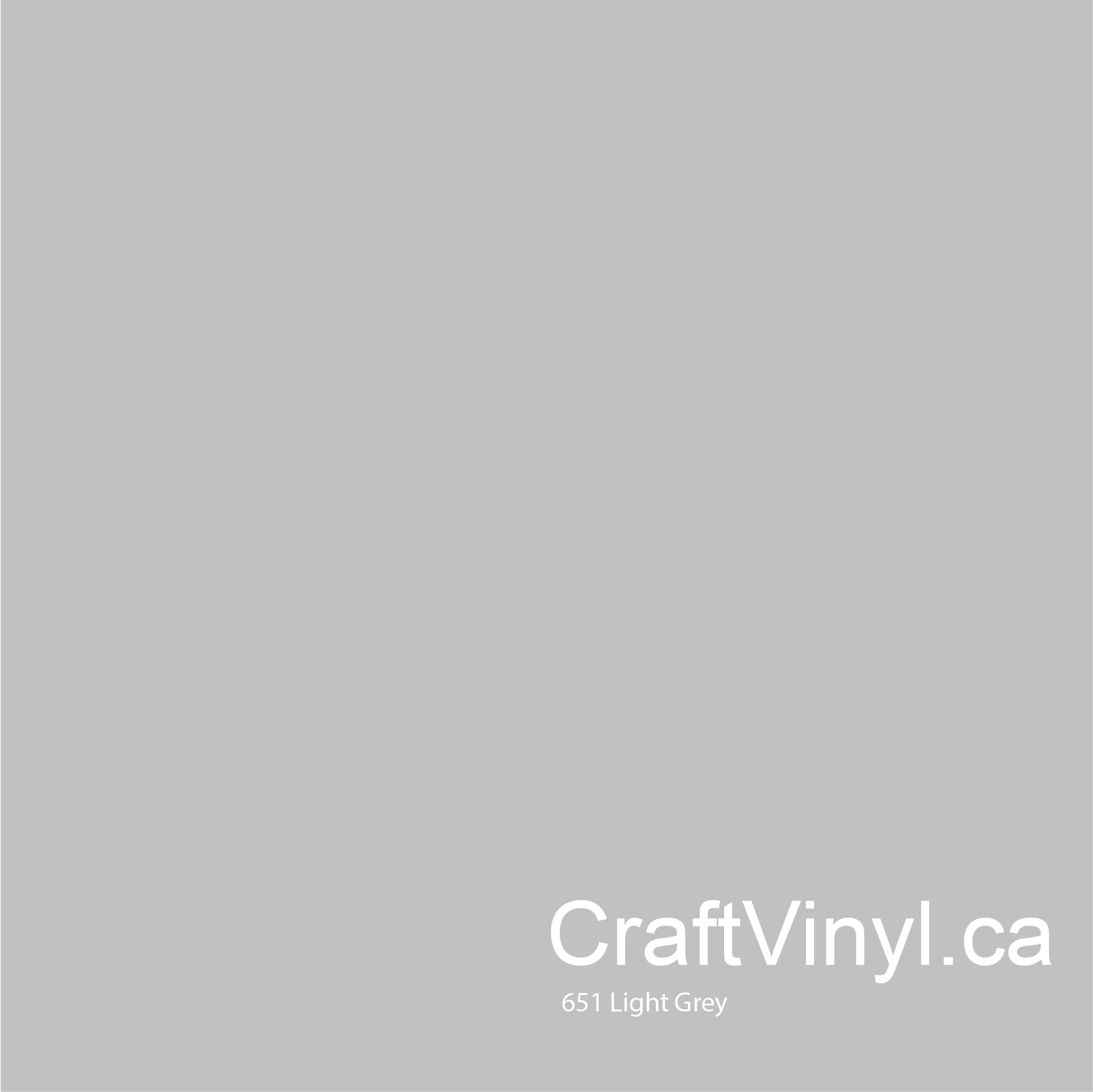 Oracal 651 Glossy Light Grey Vinyl #072