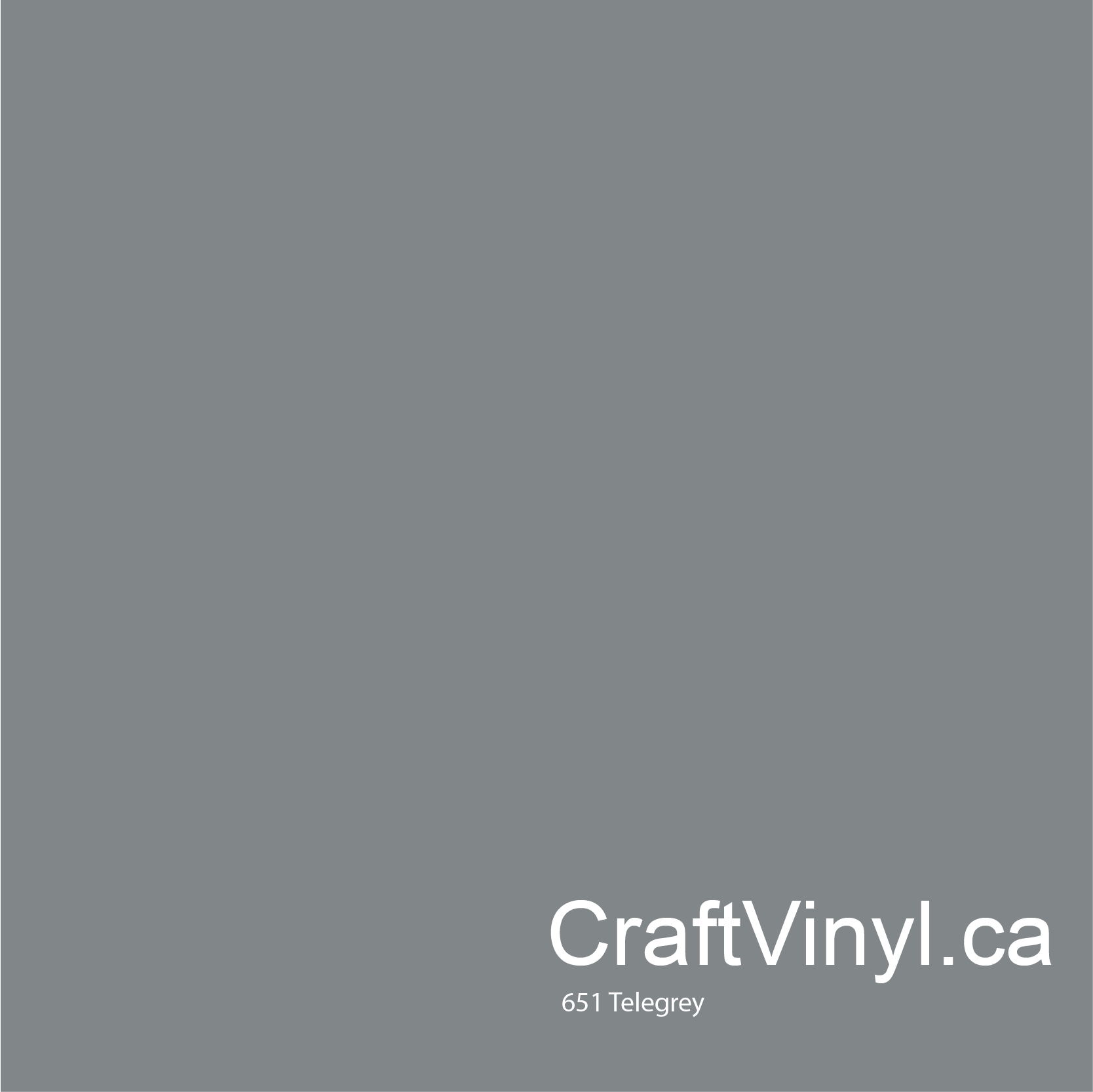 Oracal 651 Glossy Telegrey Vinyl #076