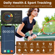 Smart Ring Health Tracker White Cloud Fitness Sleep HRV Stress Titanium IP68 7-Day Battery