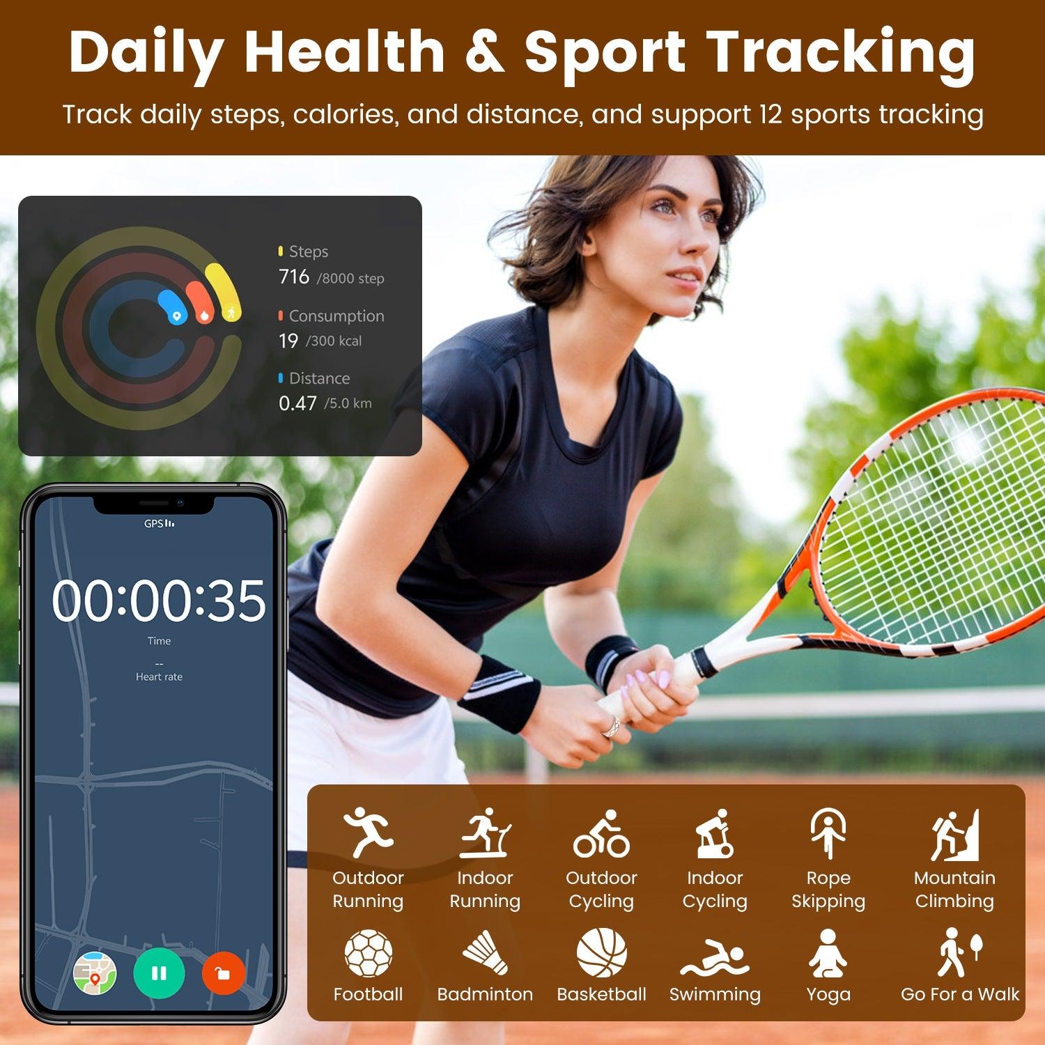 Smart Ring Health Tracker White Cloud Fitness Sleep HRV Stress Titanium IP68 7-Day Battery