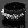 Viking Pirate Kelte Dragon Leather Gothic Bracelet for men