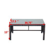 Outdoor Patio Furniture 1 Coffee Table With Clear Tempered Glass