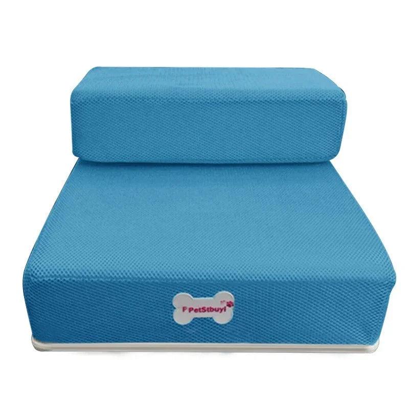 Foldable Pet Stairs – 2-Step Foam Dog & Cat Steps (Small & Large, Multiple Colours)