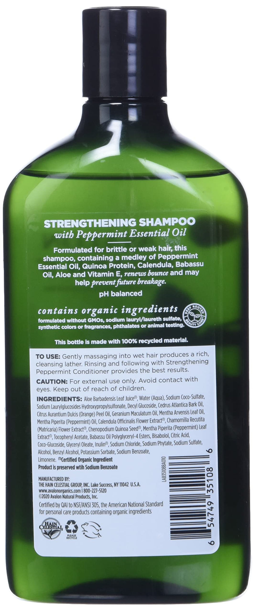 Avalon Organics - Peppermint Shampoo (325ml)