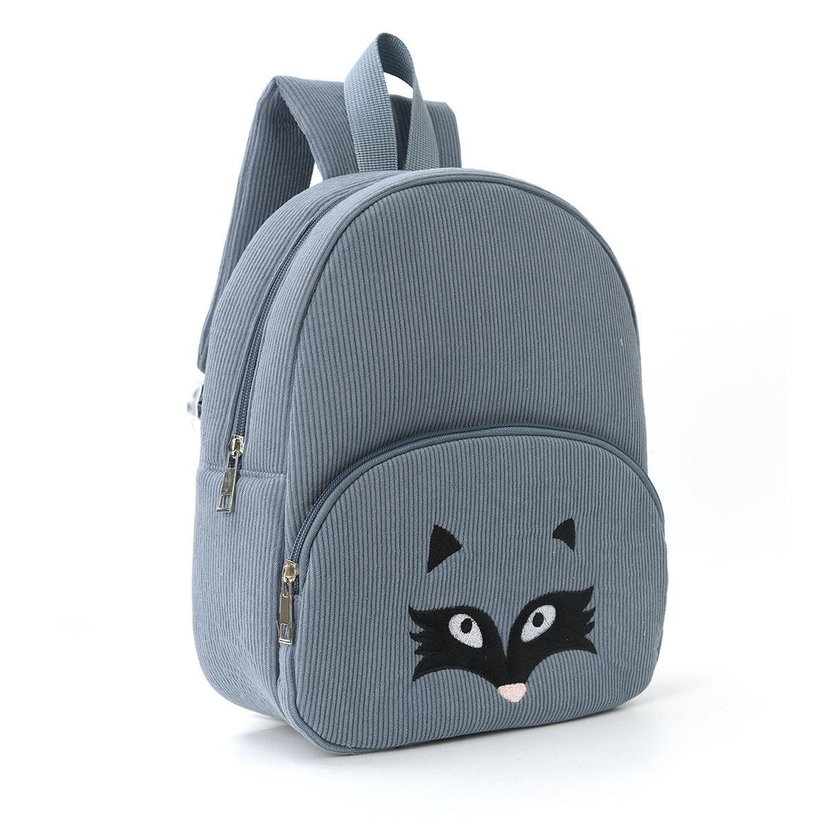 Embroidered Bear Backpack – Corduroy Cute Bag