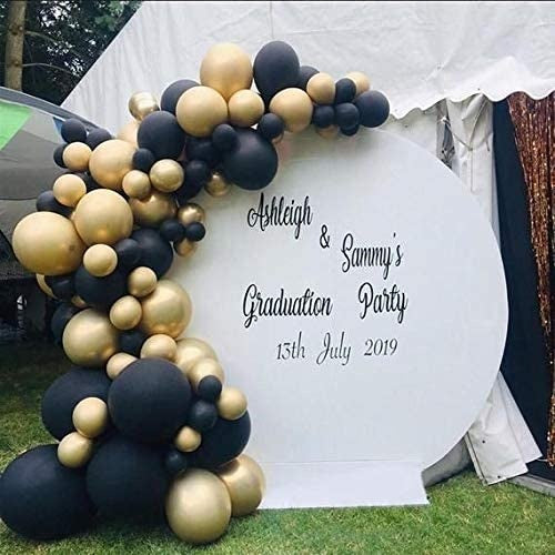 Black Gold Silver Balloon Garland Kit – 110pcs Party Decoration Set