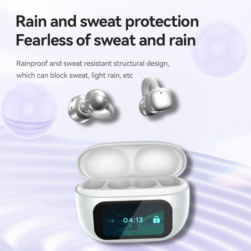 Ear-Mounted AI Bluetooth Headset with Touch Screen and Noise Reduction