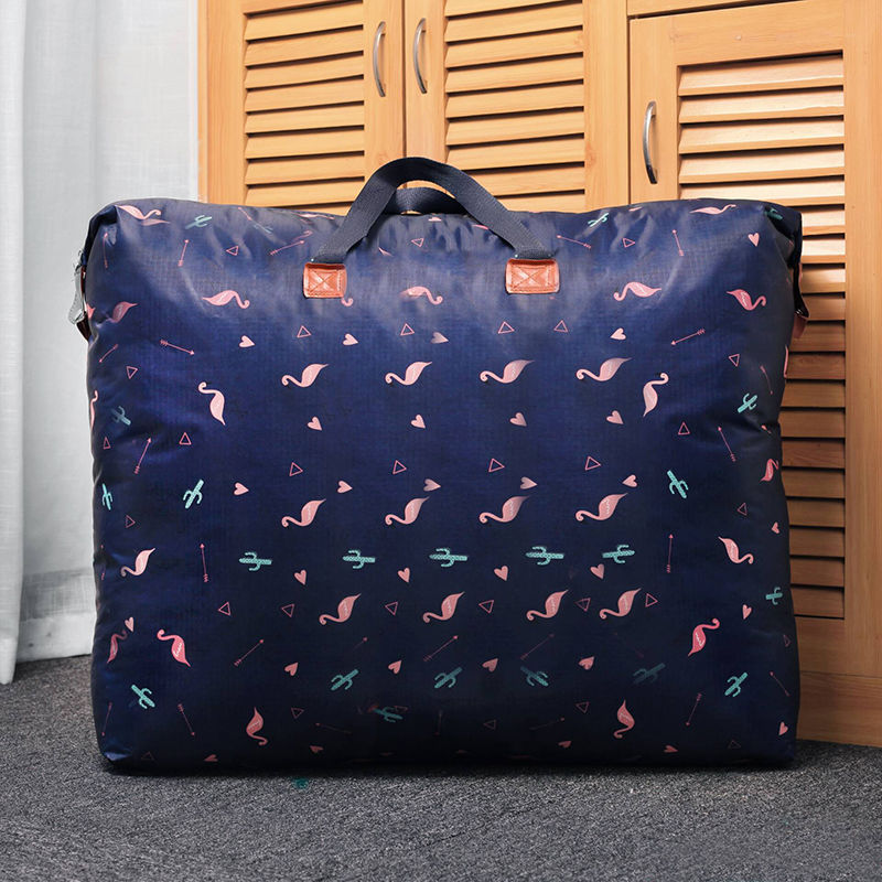 Oxford Cloth Blanket and Quilt Storage Bags, Airtight, Moisture-Proof, Wardrobe Hanging, Cartoon Print